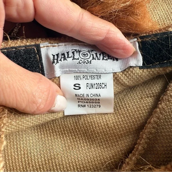 Cowardly Lion Wizard of Oz Boy Halloween Costume Realistic Mane Small 6-7 - Picture 16 of 16